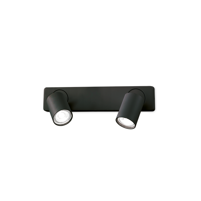 Настенный светильник Ideal lux RUDY AP2 ROUND NERO 229034 - фото 10628