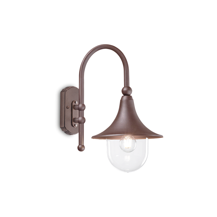 Настенный светильник для улицы Ideal lux CIMA AP1 COFFEE 246826 - фото 10914