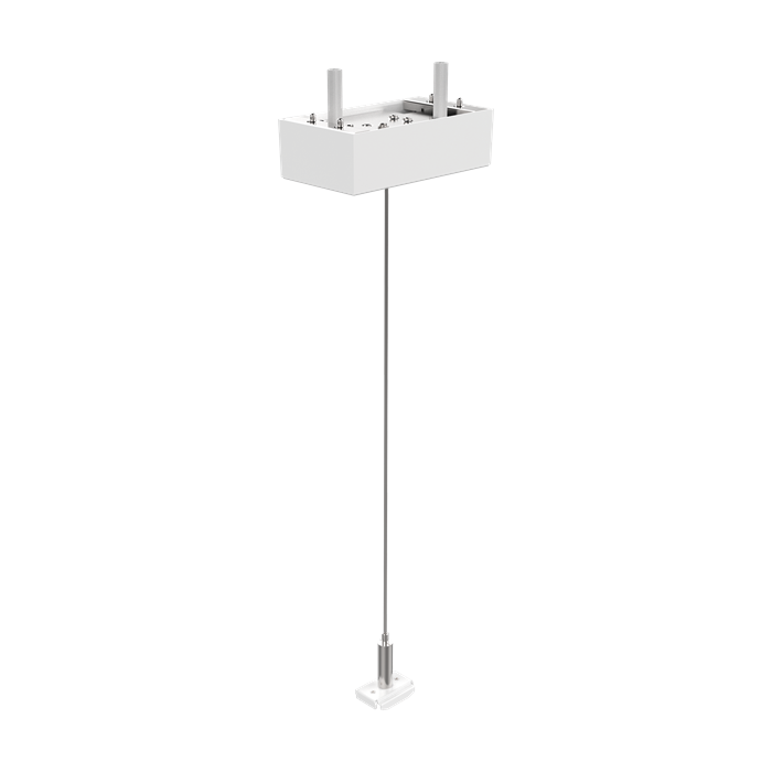 Комплект тросик и потолочная чаша Ideal lux EGO KIT SINGLE STEEL CABLE 2 MT + CEILING CUP WH 282749 - фото 11972