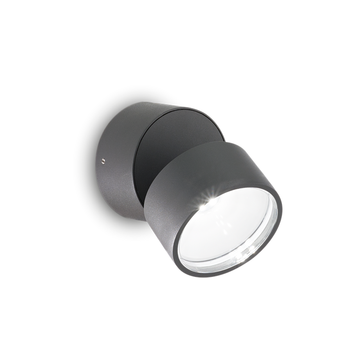 Настенный уличный светильник Ideal lux OMEGA AP ROUND ANTRACITE 3000K 285450 - фото 12123