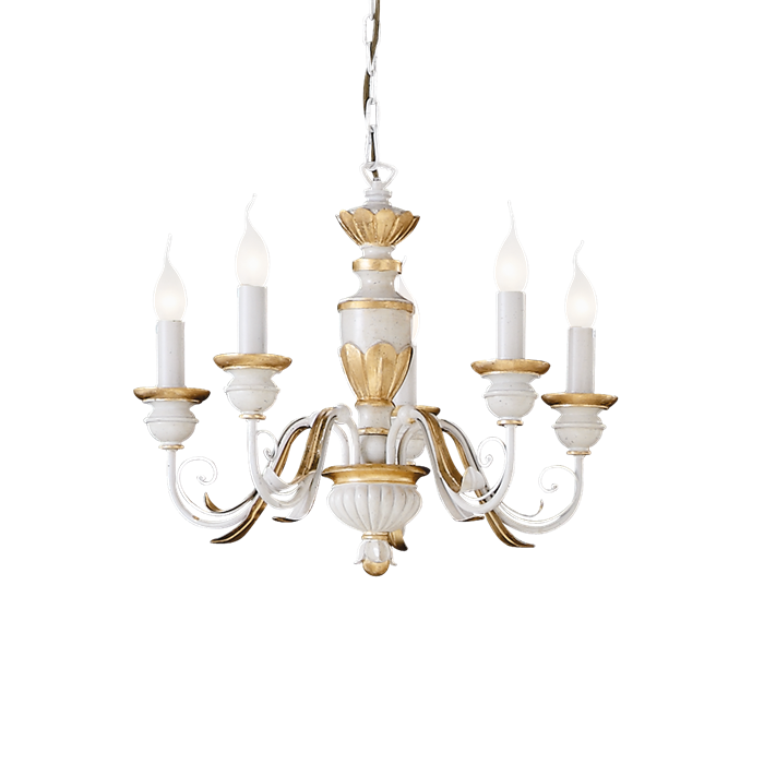 Люстра Ideal lux FIRENZE SP5 BIANCO 012865 - фото 8222