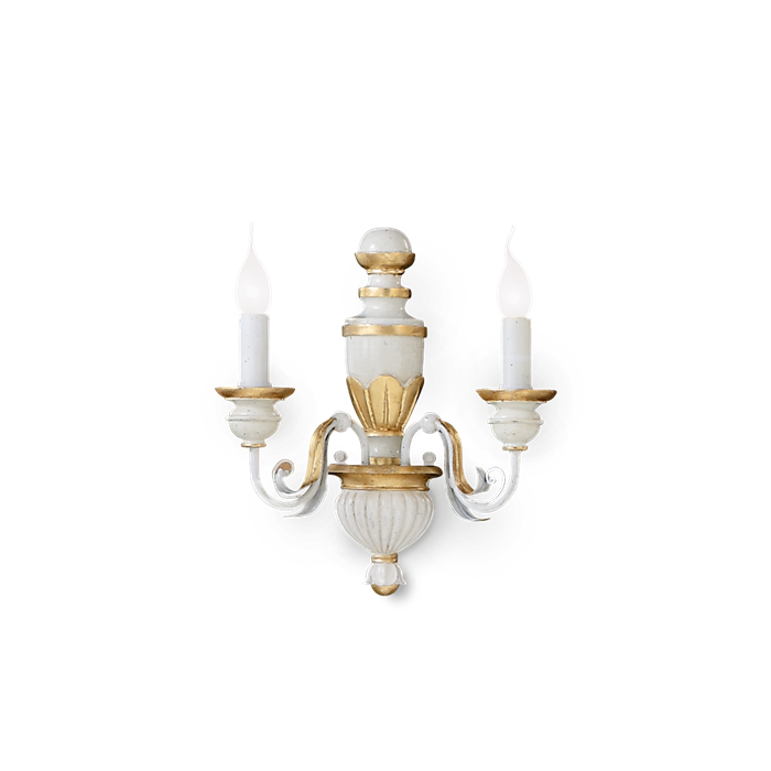 Настенный светильник Ideal lux FIRENZE AP2 BIANCO 012902 - фото 8227