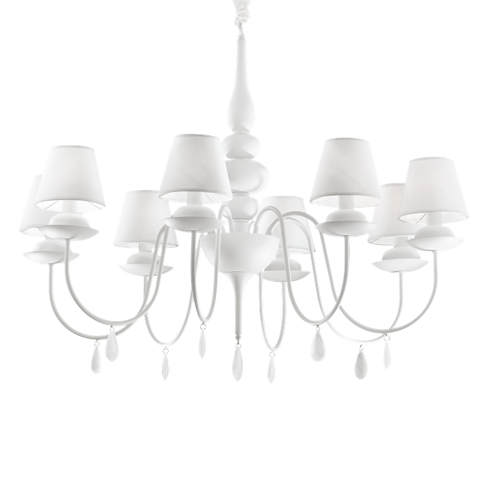 Люстра Ideal lux BLANCHE SP8 BIANCO 035574 - фото 8419