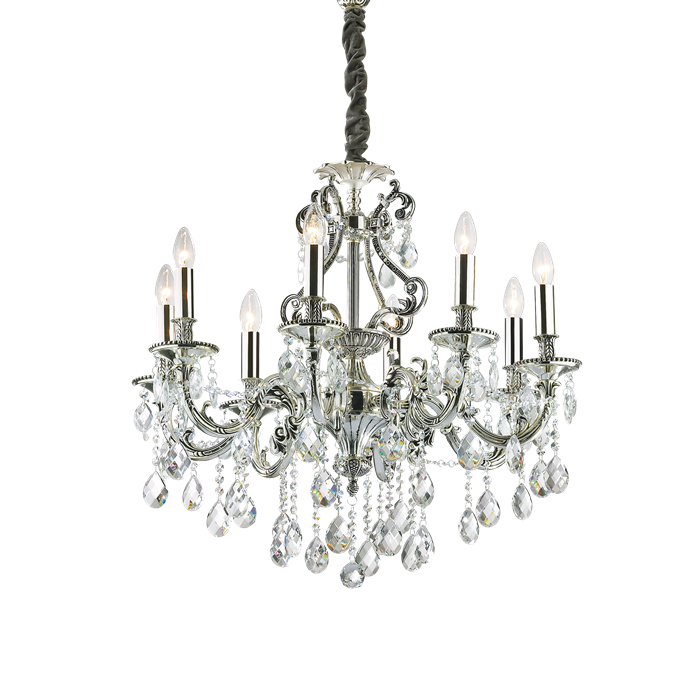 Люстра Ideal lux GIOCONDA SP8 ARGENTO 044934 - фото 8482