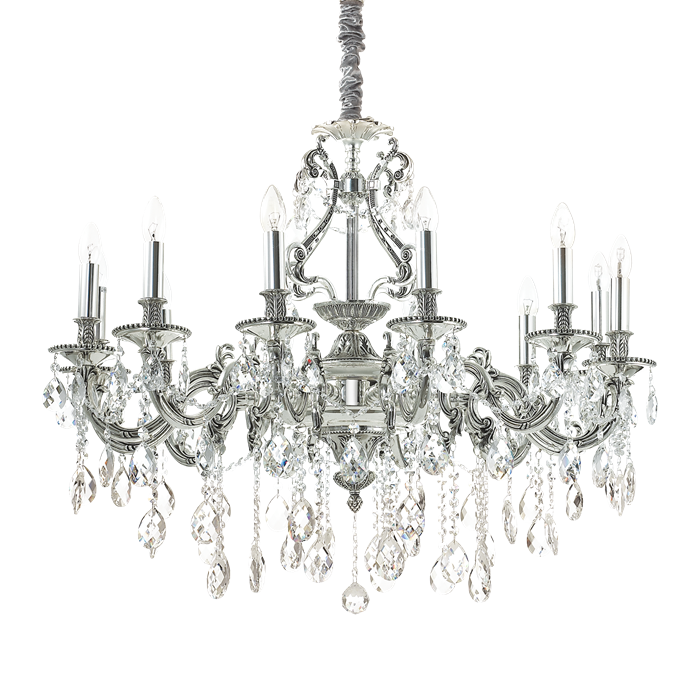 Люстра Ideal lux GIOCONDA SP12 ARGENTO 164953 - фото 9665