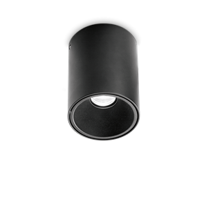 Накладной потолочный светильник Ideal lux NITRO PL 15W ROUND NERO 205984