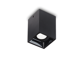 Накладной потолочный светильник Ideal lux NITRO PL 10W SQUARE NERO 206042