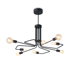 Подвесная люстра Ideal lux TRIUMPH SP8 NERO 242347