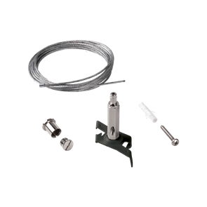 Набор для подвесного крепления шинопровода трёхфазного Ideal lux LINK TRIMLESS KIT PENDANT NO ROSONE 5 MT BK 243238