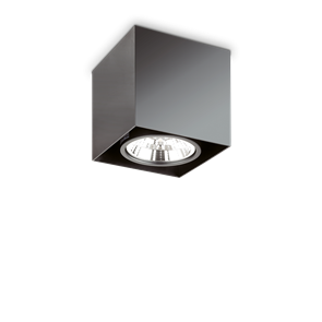 Накладной потолочный светильник Ideal lux MOOD PL1 D15 SQUARE NERO 243931