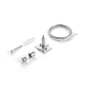 Система для подвесного крепления магнитного шинопровода Ideal lux EGO KIT PENDANT ONLY STEEL CABLE 2 MT WH 282756