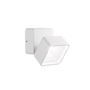 Настенный уличный светильник Ideal lux OMEGA AP SQUARE BIANCO 4000K 285528