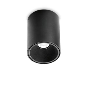 Накладной потолочный светильник Ideal lux NITRO PL 25W ROUND NERO 322711