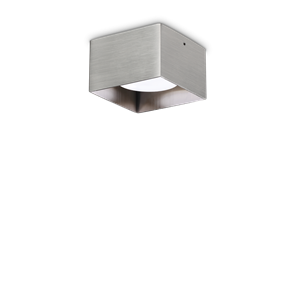 Потолочный светильник Ideal lux SPIKE PL1 SQUARE NICKEL 328805