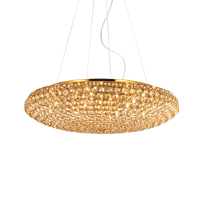 Подвесная люстра Ideal lux KING SP12 ORO 088020