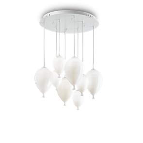 Подвесная люстра Ideal lux CLOWN SP8 BIANCO 100883