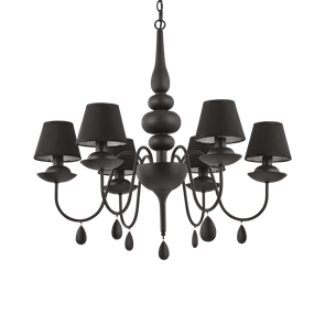 Люстра Ideal lux BLANCHE SP6 NERO 111872