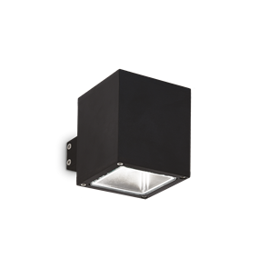 Настенный светильник для улицы Ideal lux SNIF AP1 SQUARE NERO 123080