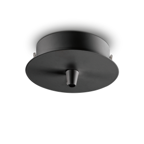 Чаша потолочная круглая Ideal lux ROSONE STANDARD 1 LUCE NERO 123295