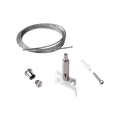 Набор для подвесного крепления шинопровода трёхфазного Ideal lux LINK TRIMLESS KIT PENDANT NO ROSONE 3 MT WH 242705 - фото 10833