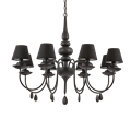 Люстра Ideal lux BLANCHE SP8 NERO 111896 - фото 8989