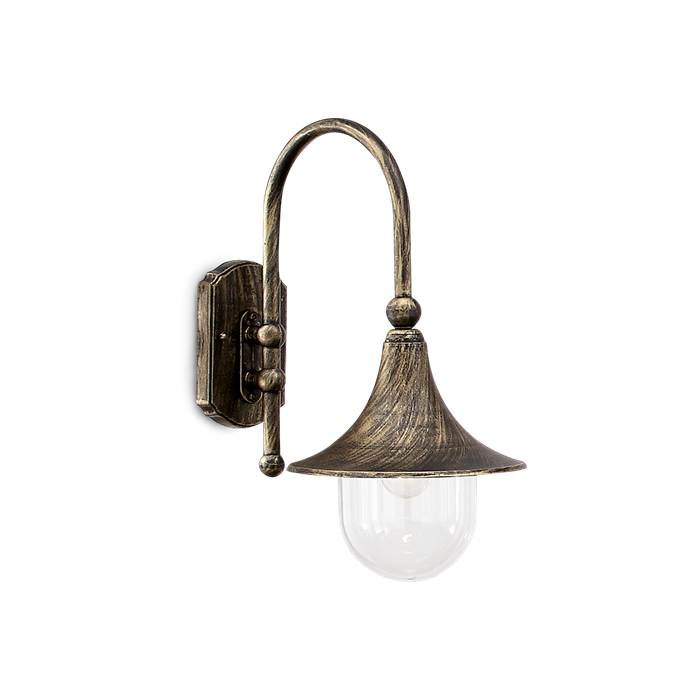 Настенный светильник для улицы Ideal lux CIMA AP1 NERO 24134 - фото 10813
