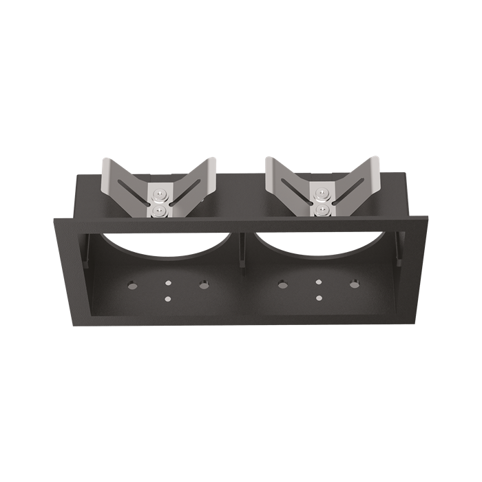 Двойная прямоугольная рамка Ideal lux BENTO FRAME SQUARE TWIN BK 280233 - фото 11914
