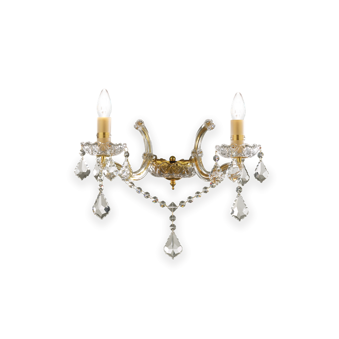 Настенный светильник Ideal lux FLORIAN AP2 ORO 35659 - фото 13600