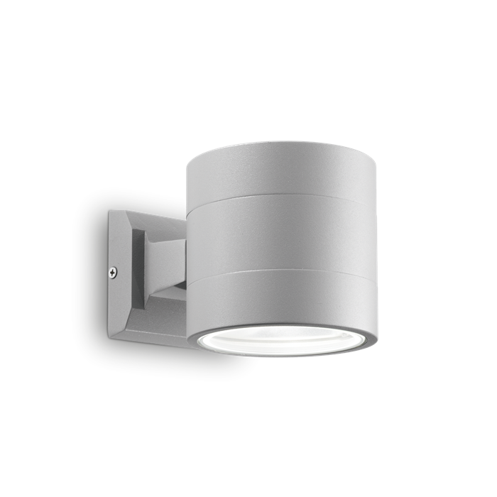 Настенный светильник для улицы Ideal lux SNIF AP1 ROUND GRIGIO 61474 - фото 13690