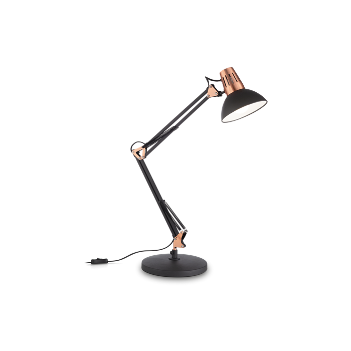 Настольный светильник Ideal lux WALLY TL1 NERO RAME 61191 - фото 13694