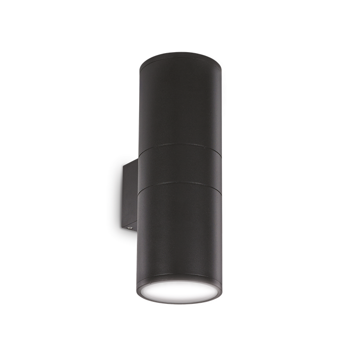 Настенный уличный светильник Ideal lux GUN AP2 BIG NERO 92317 - фото 13824