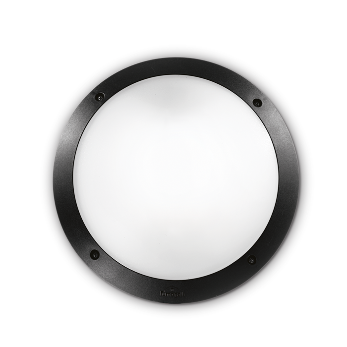 Настенный уличный светильник Ideal lux POLAR-1 AP1 NERO 96674 - фото 13895