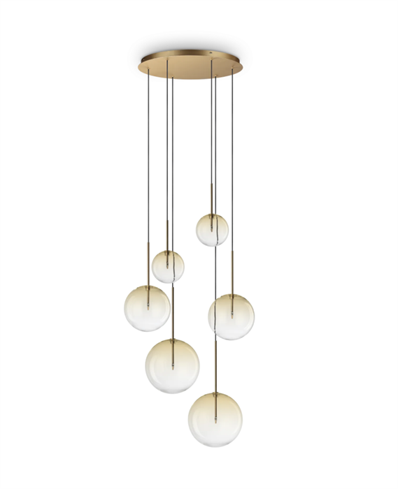 Подвесной светильник Ideal lux EQUINOXE SP6 AMBRA 345406 - фото 14174