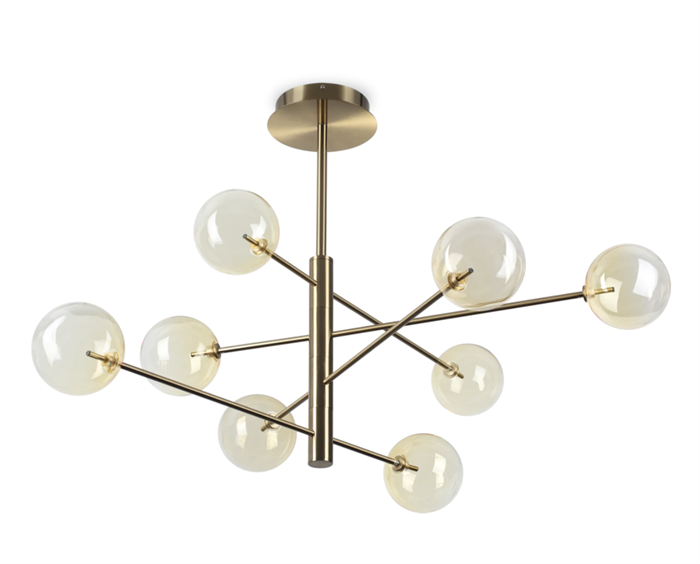 Подвесной светильник Ideal lux EQUINOXE SP8 AMBRA 345420 - фото 14176