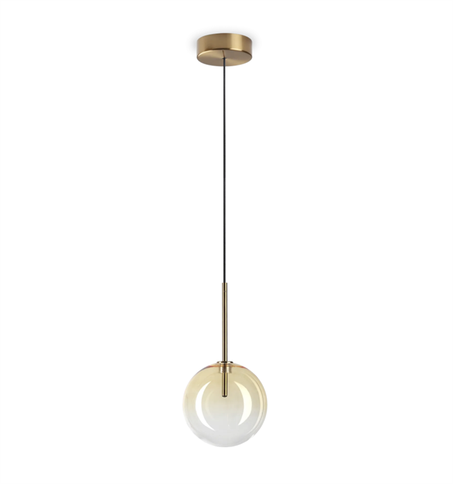 Подвесной светильник Ideal lux EQUINOXE SP1 D15 AMBRA 345345 - фото 14177