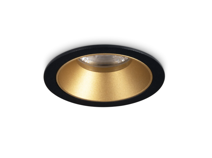 Встраиваемый светильник Ideal lux GAME TRIM ROUND 5W 3000K BK GD 349077 - фото 14204