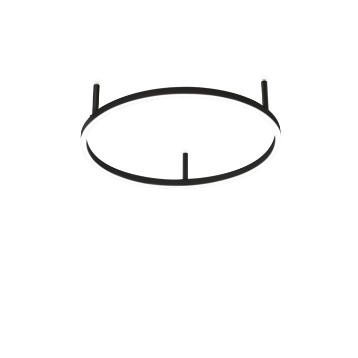 Потолочный светильник Ideal lux ORACLE SLIM PL D050 ROUND 4000K ON-OFF BK 14246 - фото 14247