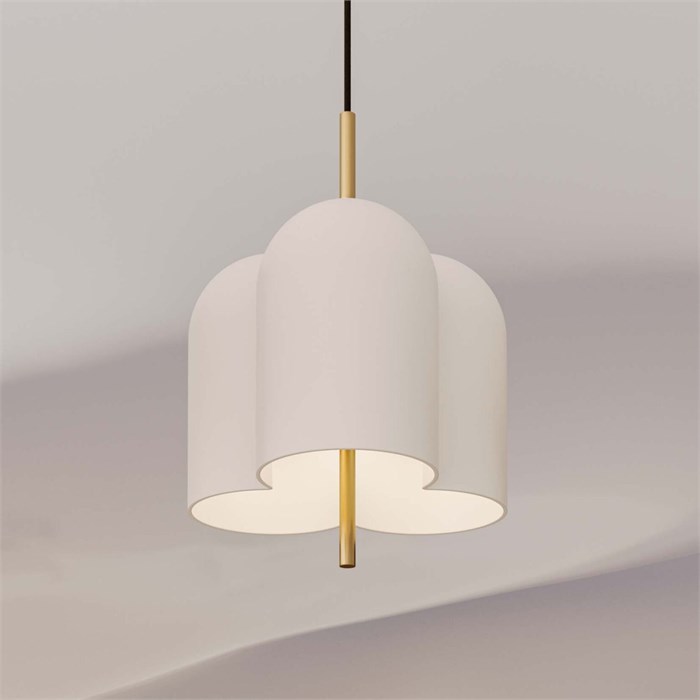 Подвесной светильник Aromas Oket C1317 Matt brass/White C1317 Matt brass/White - фото 14351