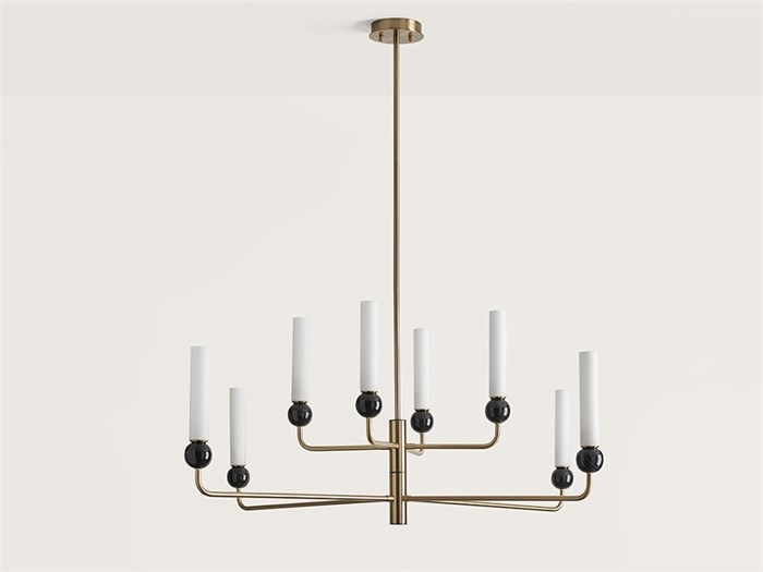 Люстра Aromas Delie C1224/8 Латунь/Чёрный мрамор C1224/8 aged gold