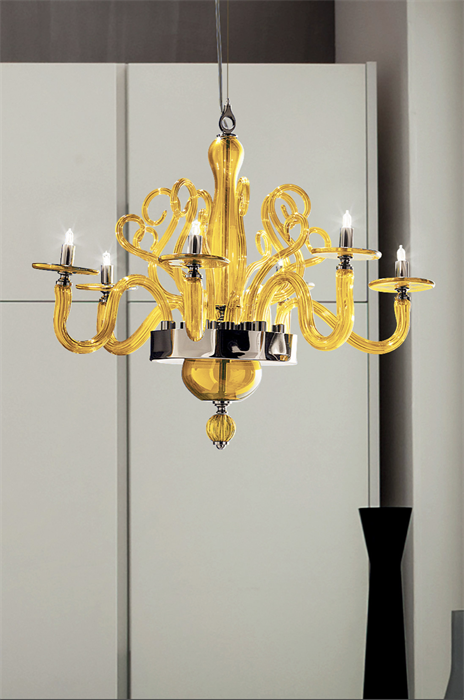 Люстра Euroluce Yncanto L6 small янтарь Yncanto L6 small Ambra