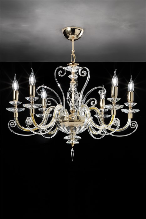 Люстра Euroluce Alicante L6 Gold 166/L6L