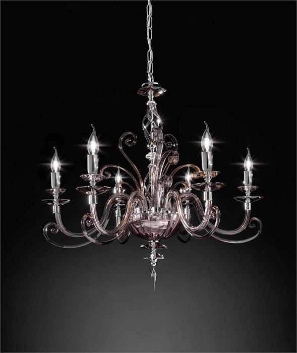 Люстра Euroluce Alicante Fume L6 Chromo 112082/L6L