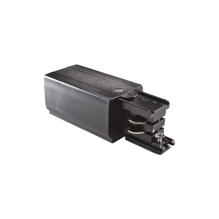 Токопитатель левый Ideal lux LINK TRIMLESS MAIN CONNECTOR END LEFT ON-OFF BK 169576 - фото 9723