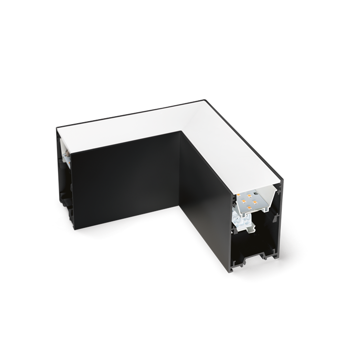 Угловой элемент для линейной системы Ideal lux FLUO CORNER 3000K BK 191430 - фото 9940