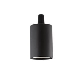 Патрон керамический Ideal lux PORTALAMPADA E27 LISCIO NERO 242576