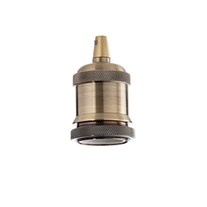 Патрон керамический Ideal lux PORTALAMPADA E27 GHIERA OTTONE 249216