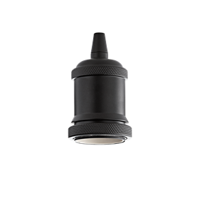Патрон керамический Ideal lux ORTALAMPADA E27 GHIERA NERO 249209