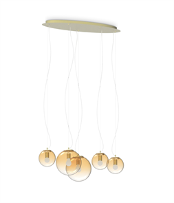 Подвесной светильник Ideal lux MAPA CLEAR SP5 AMBER 346588