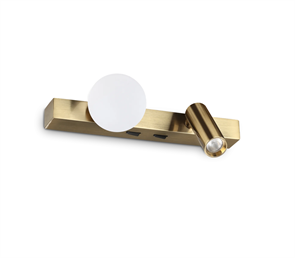 Настенный светильник Ideal lux PING PONG AP OTTONE 336671