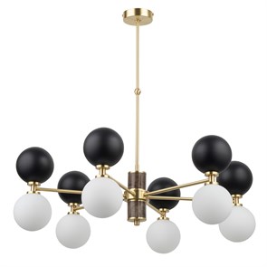 Люстра Kutek Erba 6 Матовое золото/Коричневый ERB-ZW-6(ZM/4)CB